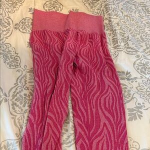 NVGTN pink zebra leggings